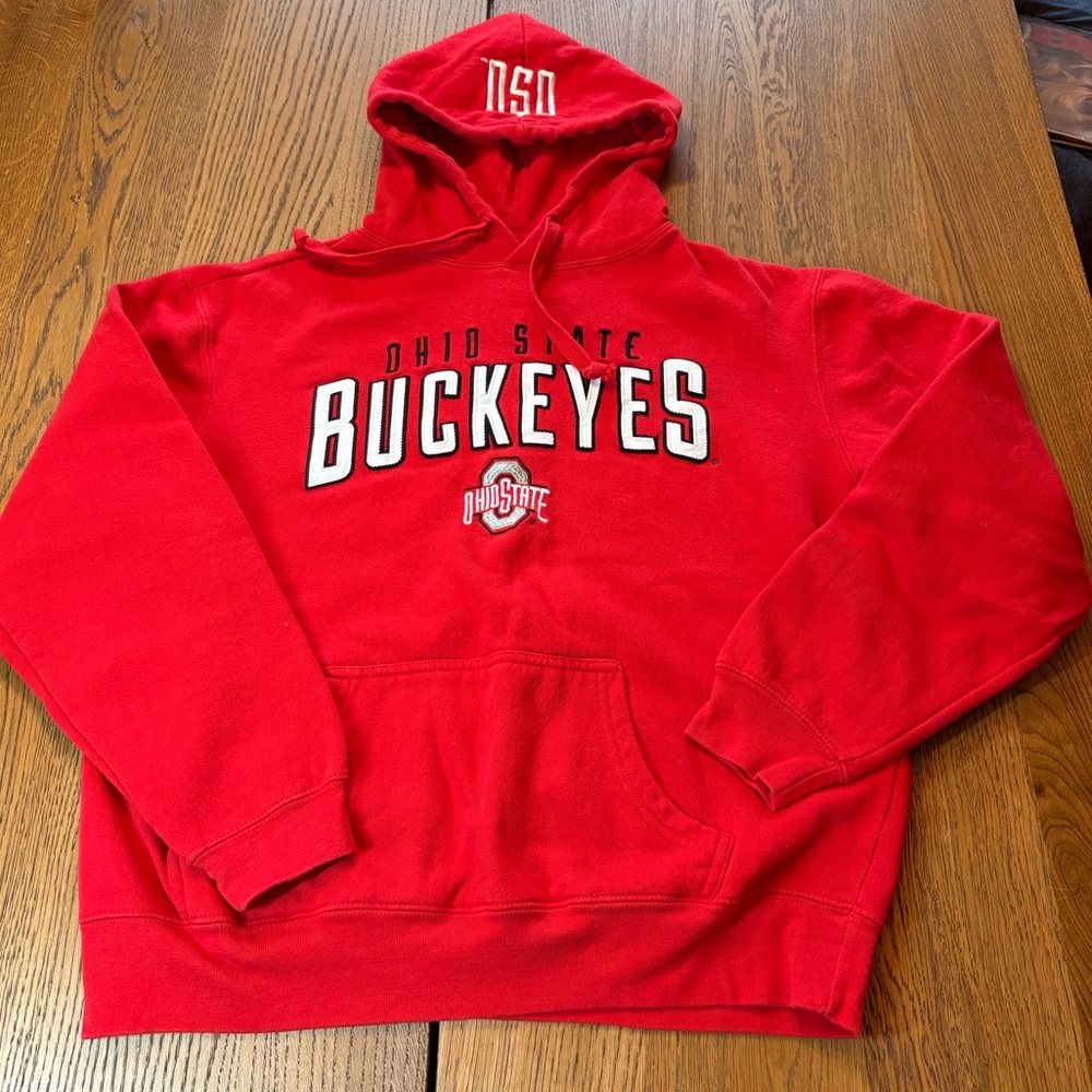 Varsity Red Ohio State Hoodie